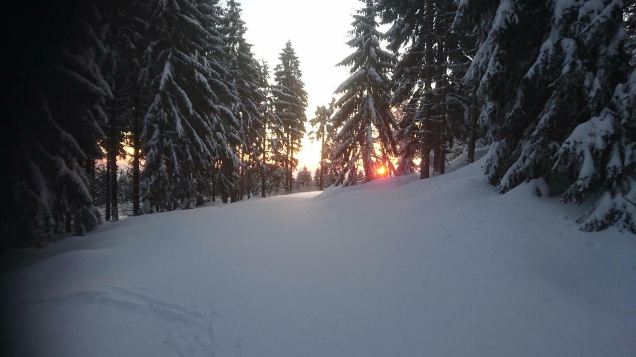 Ferienhaeuschen Blessberg Villa Schalkau Bagian luar foto