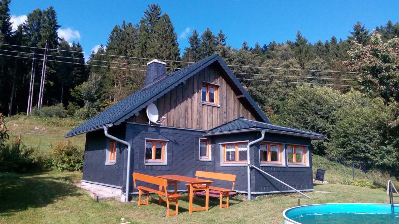 Ferienhaeuschen Blessberg Villa Schalkau Bagian luar foto